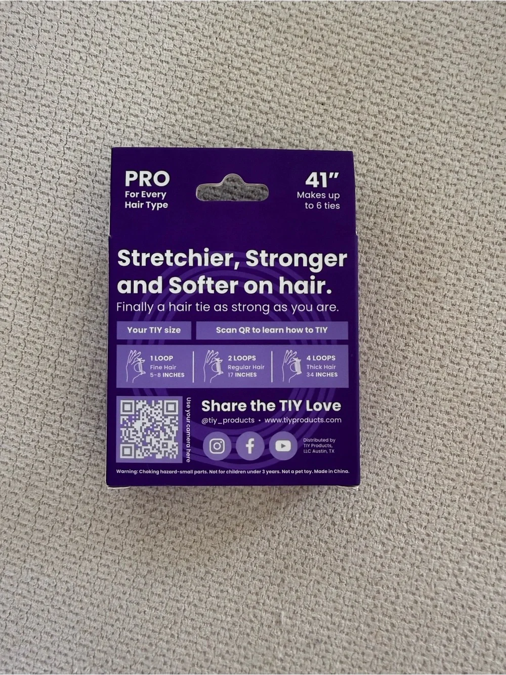 2 Pack Purple TIY - Modern Hair Tie